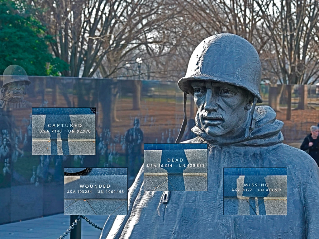 the Korean War Memorial
